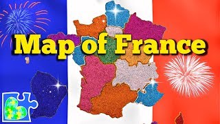 MAP of FRANCE || 18 Regions of France ||  Carte de France