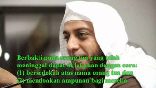 Berbakti pada Orang Tua--Syeh Ali Jaber