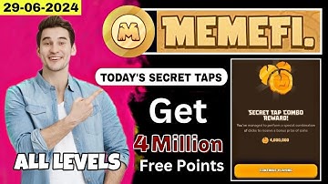 ( Level 1-11 ) Memefi Secret Tap Combo Reward | Memefi 4,000,000 Coins Code | #memefi Secret Code