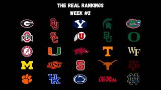 The REAL College Football Rankings... (WEEK #2) (2022)