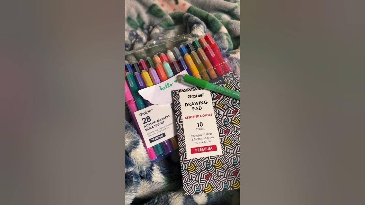 Product Review : Grabie Extra Fine Tip Acrylic Paint Markers Set