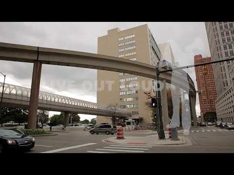 Downtown Detroit | Public Transportation Train