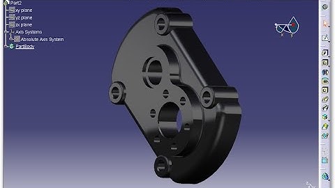 CATIA V5 CoverPump - Exercise - 2D into 3D Modeling