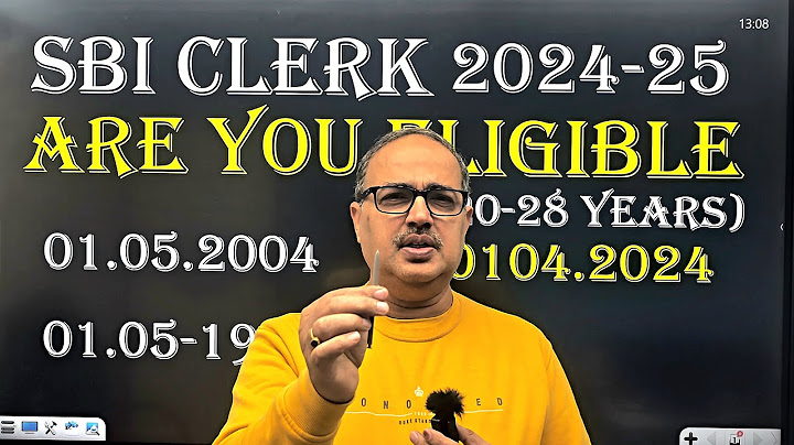 SBI Clerk 2024-25 | Am I eligible? | Amar Sir