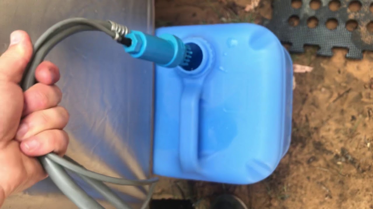 Tuff Terrain shower awning tent. First time having a shower at camp