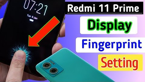 How to set fingerprint display lock in Redmi 11 prime | redmi 11 prime me finger lock kaise lagaye
