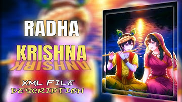 Radha Krishna || Ae Inspired Alight Motion Preset xml.