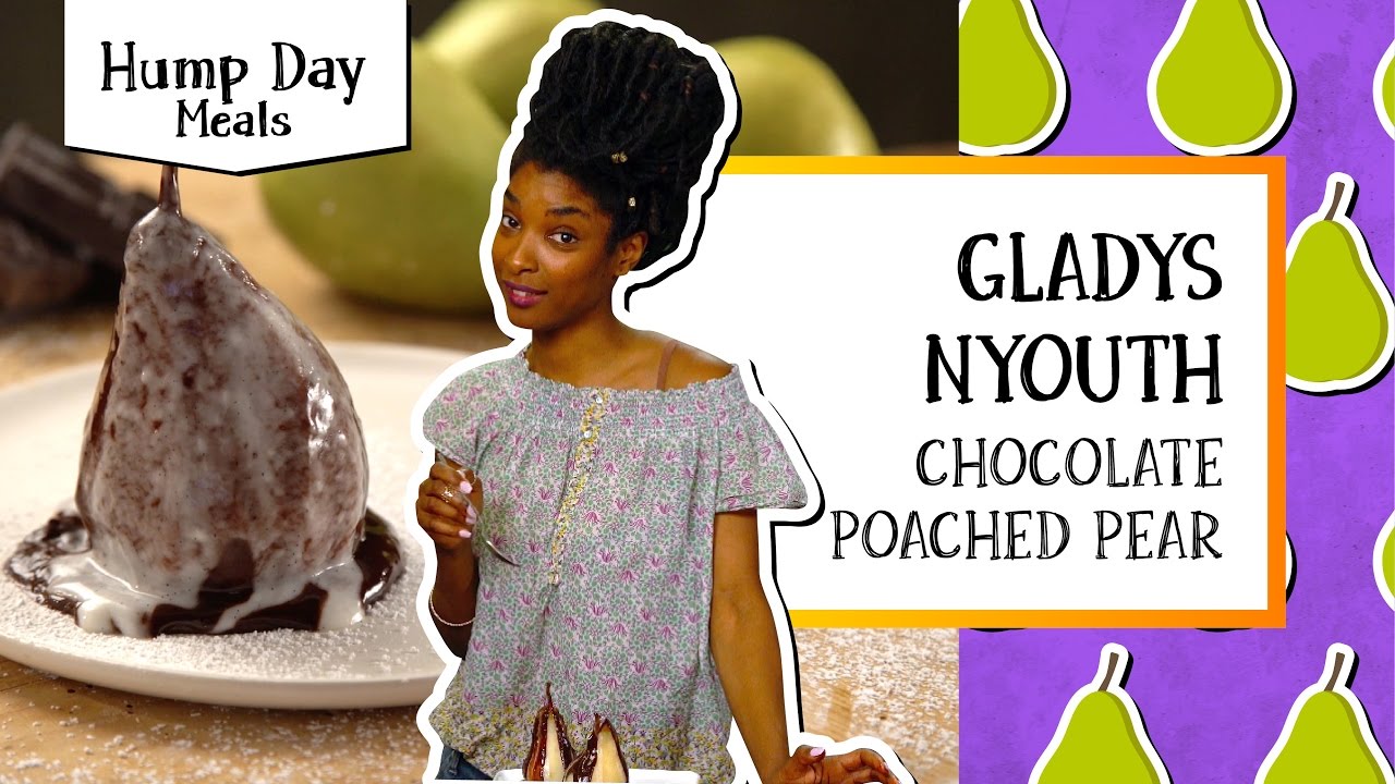 sweetwater Chocolate Poached Pear | Hump Day Meals - Gladys Nyouth