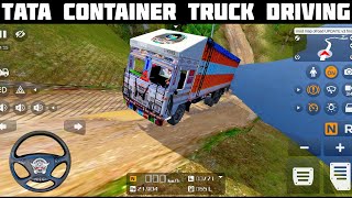 Tata Container Truck Driving | Tata Truck Driving In Offroad | Bus Simulator Indonesia Truck Mod screenshot 1