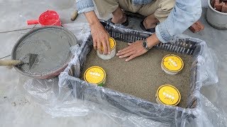 Fun And Ideas With Cement at Home - Plant Pot Combined Fish Tanks From Brick Broken And Cement by Mixers Construction 2,261,734 views 4 years ago 10 minutes, 35 seconds