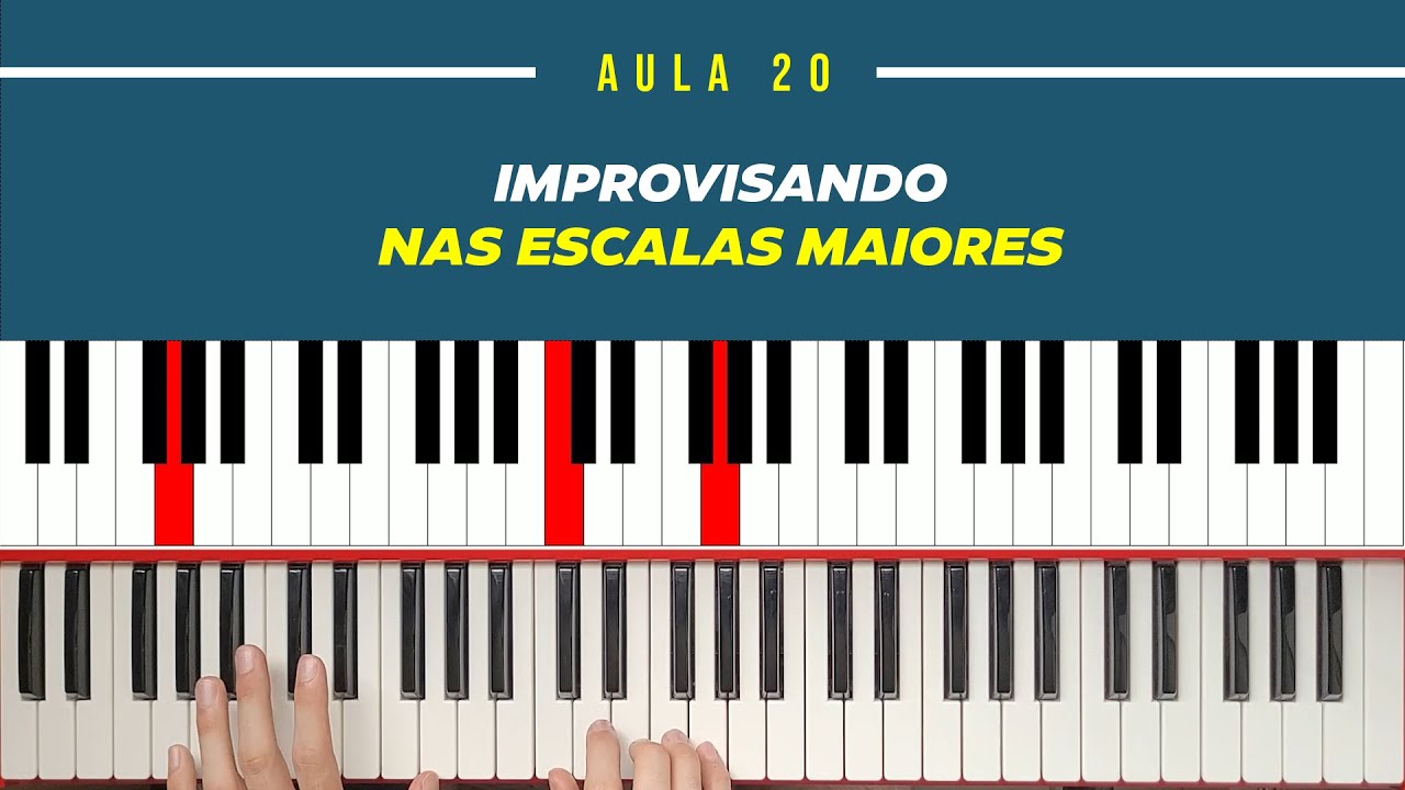 Aula 20 - Improvisando nas Escalas Maiores | Teclado | Tutorial