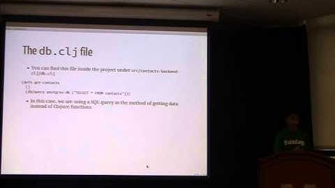 Lightning Talk: Web Dev with Clojure - Vinay Hiremath