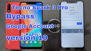 bypass Google account tecno spark 3 pro , (version 10)