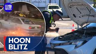 Hoons Rounded Up As Police Crack Down On Dangerous Behaviour 9 News Australia