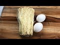 Enoki Mushroom Egg Omelette  | Healthy Breakfast | Korean Style Enoki Mushroom Omelette