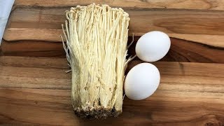 Enoki Mushroom Egg Omelette  | Healthy Breakfast | Korean Style Enoki Mushroom Omelette