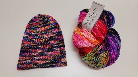 Double Layer Beanie on The Addi Knitting Machine From The Last Of The POWER BALL