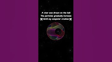 The particles gradually increase☠Until my computer crashes☠ #artist #spaceart #funny
