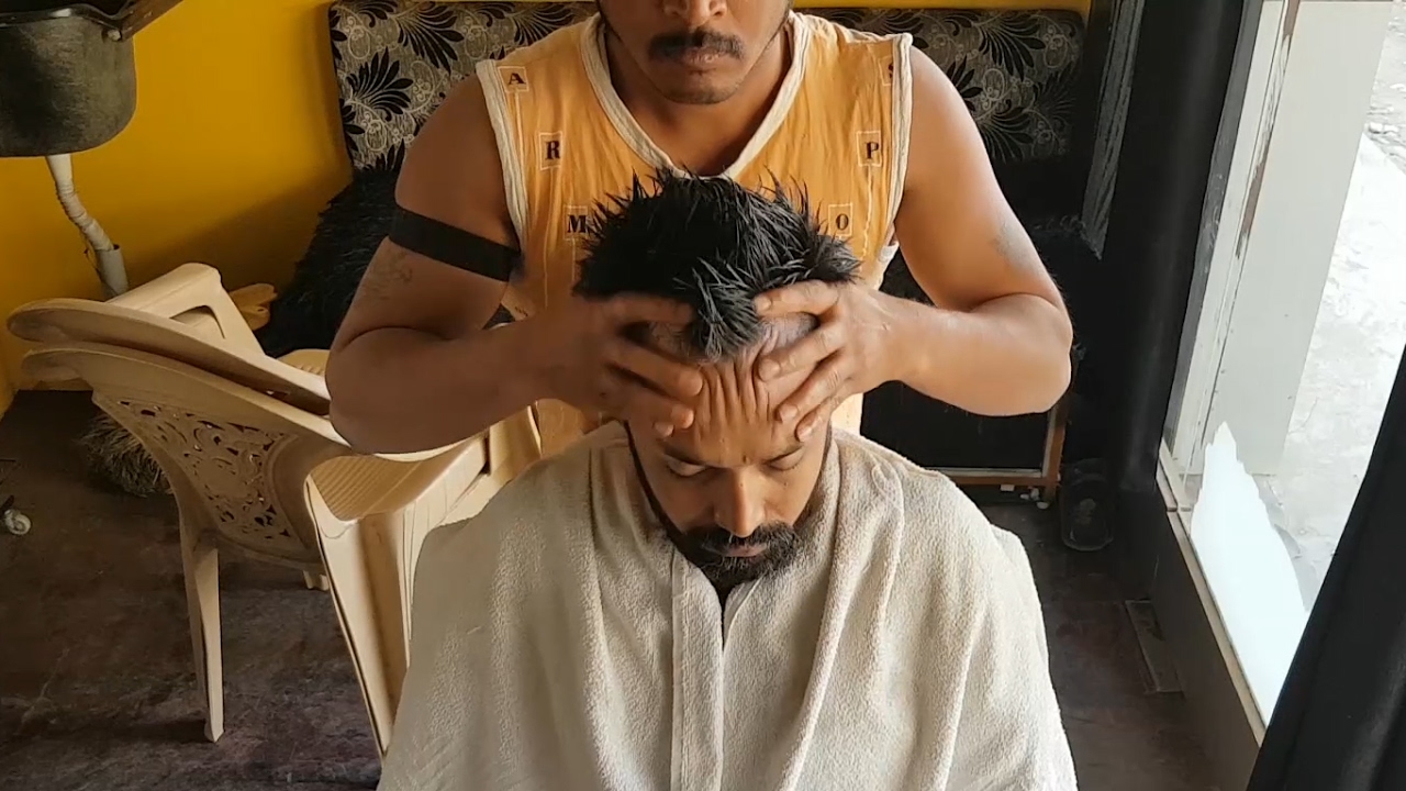 Head and back massage Indian Massage YouTube