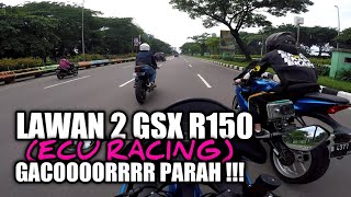SUZUKI GSX R150 STANDAR VS GSX R150 ECU RACING !! GACOR PARAH !!! #MOMONTORAN #099