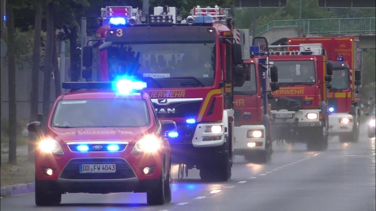 Flugzeug Notlandung - Einsatzfahrten Flughafenübung Lilienthal 2019