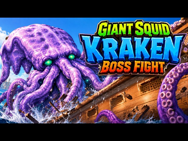 Boss Fight - Ninja Vs. Giant Squid Kraken ( Shining Soul 2 ) GBA