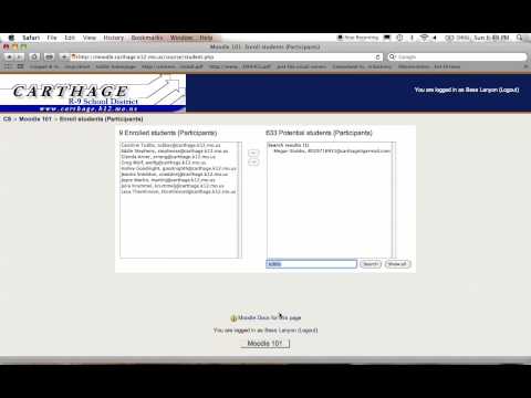 How to Enroll Students in a Moodle Course.mov