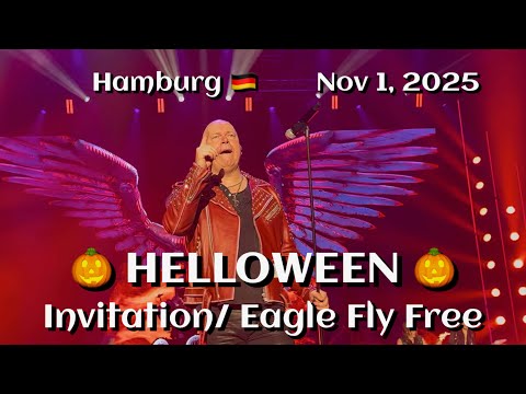 Helloween - Invitation / Eagle Fly Free @Barclays Arena, Hamburg, Germany 🇩🇪 Nov 1, 2025 LIVE HDR 4K