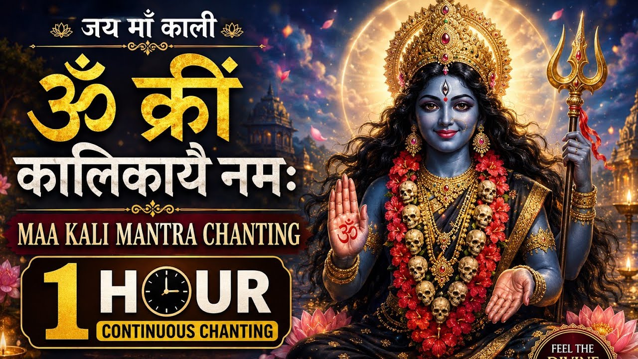 ॐ क्रीं कालिकायै नमः 🔱 | Maa Kali Mantra Chanting | 1 Hour Powerful Kali Mantra | महाकाली मंत्र by Jagat Janani Maa Parivar