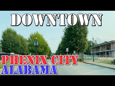 Phenix City - Alabama - 4K Downtown Drive