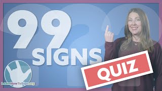 ASL Phrases Quiz | Introductions | 99 Signs Part 1