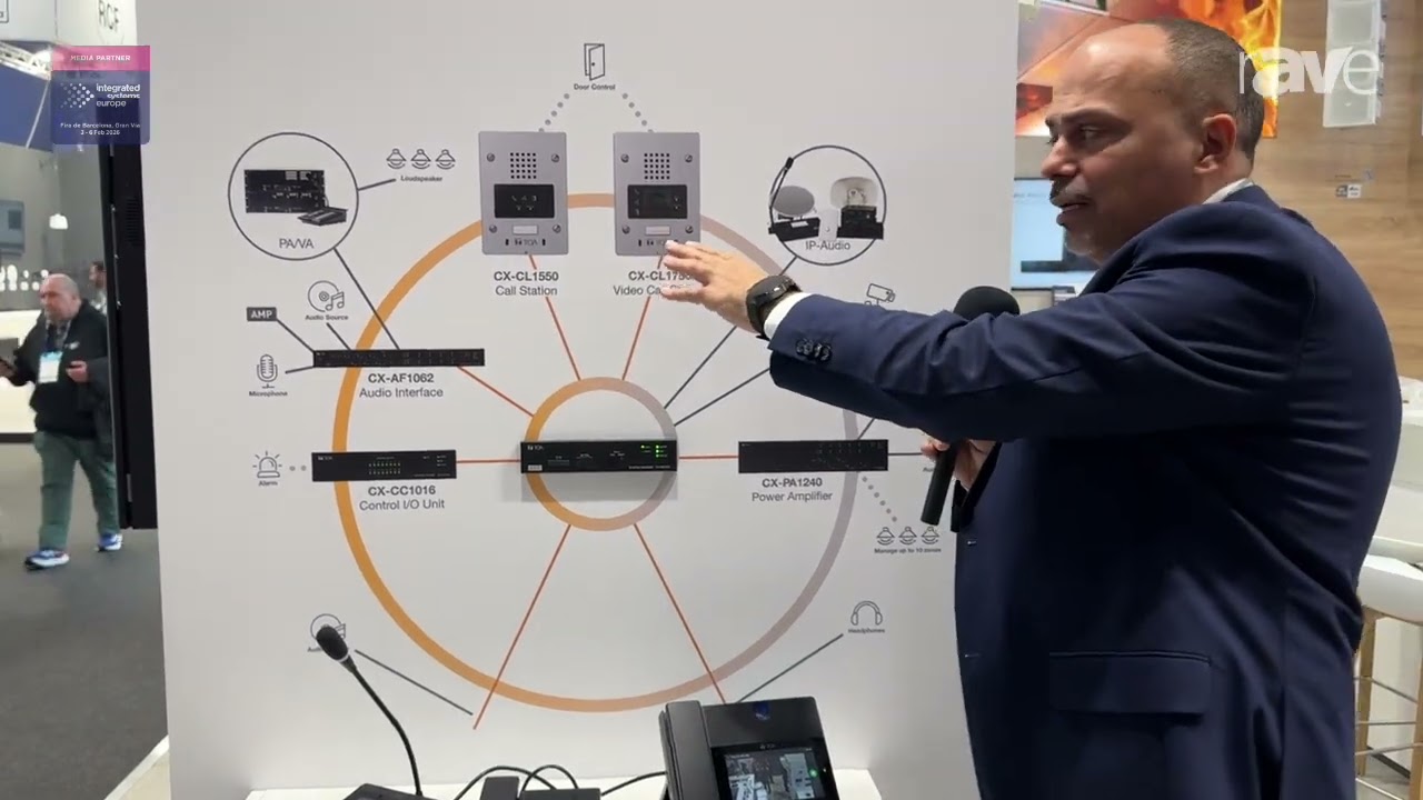 ISE 2026: TOA Introduces CX-1000 Series IP-Based PA and Intercom System (Arabic)
