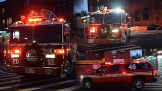 [EVERYONE GOES] FDNY ENGINE 287, LADDER 136 & BATTALION 46 URGENTLY RESPOND TO A REPORT OF FIRE