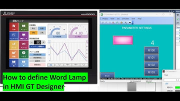 GT Designer3 GOT2000//How to use Word Lamp//Part-02//#mitsubishi #programming #plc #hmi #automation