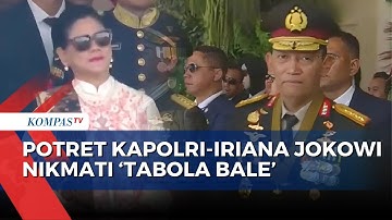 Iriana Jokowi-Kapolri Nikmati Lagu 