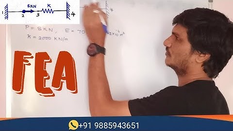 Spring Element in fem - Deformations and Reaction Forces | Structural Analysis for Civil Engineering