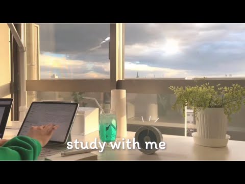 🌇 夕暮れの空を見ながら一緒に勉強する / STUDY WITH ME ! / おすすめBGM集 / 1時間