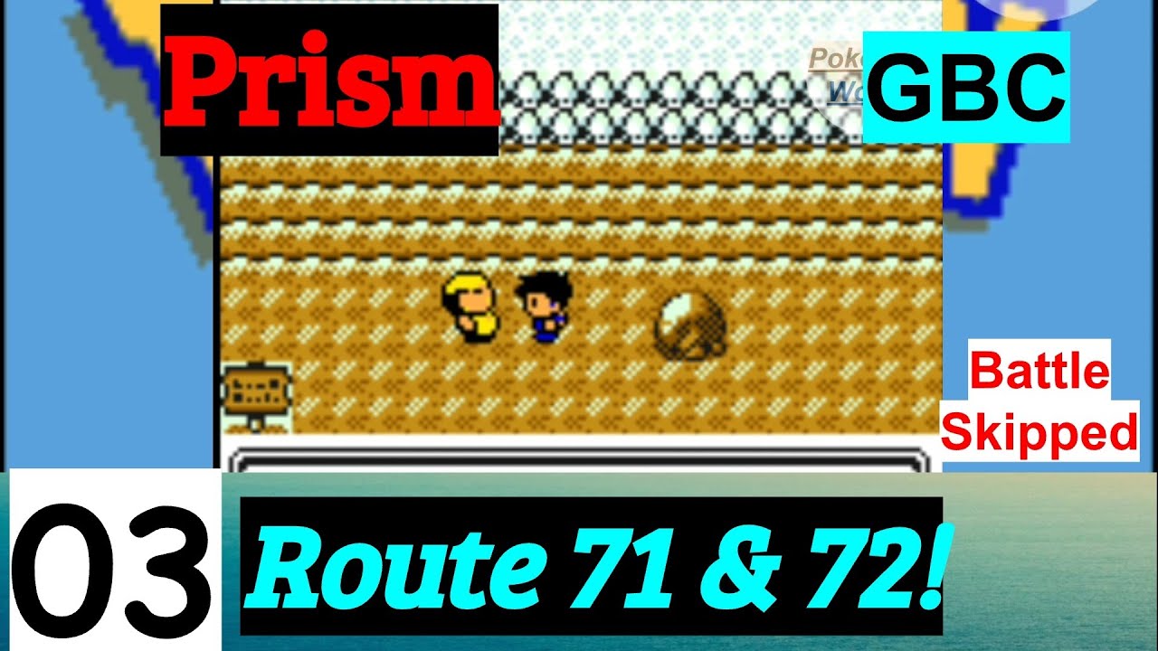 Pokemon Prism Part 3 Route 71 & 72 GBC Rom Hack YouTube
