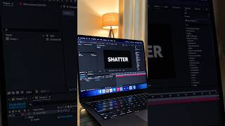 Shattered Text Animation | After Effects Tutorial #motiongraphics