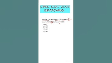 UPSC CSAT 2025 Reasoning based problem #ssccgl #ssc #upsc #csat #csatreasoning #exam #gk #2025