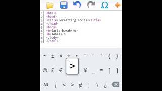 Formatting Fonts pada HTML (Edisi Smartphone) screenshot 5