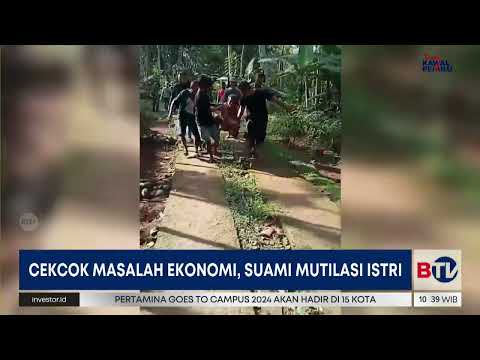 SADIS! Pria di Ciamis Mutilasi Istri Gegara Depresi Masalah Ekonomi