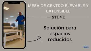 MESA Centro Elevable y Extensible Steve 
