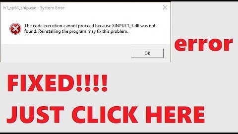 How To Fix Error "XINPUT1_3.dll" On Your PC + [Updated Dropbox Link!] in very easy steps by rkds