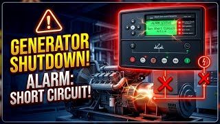 Gen Short Circuit Alarm on DSE 7320 Controller | Perkins Generator Repair