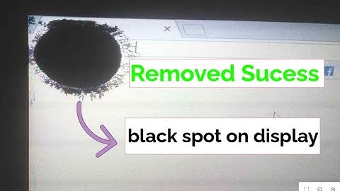 How to Remove Black Spots on Display Screen Permanently in HP Dell Laptop and Monitor
