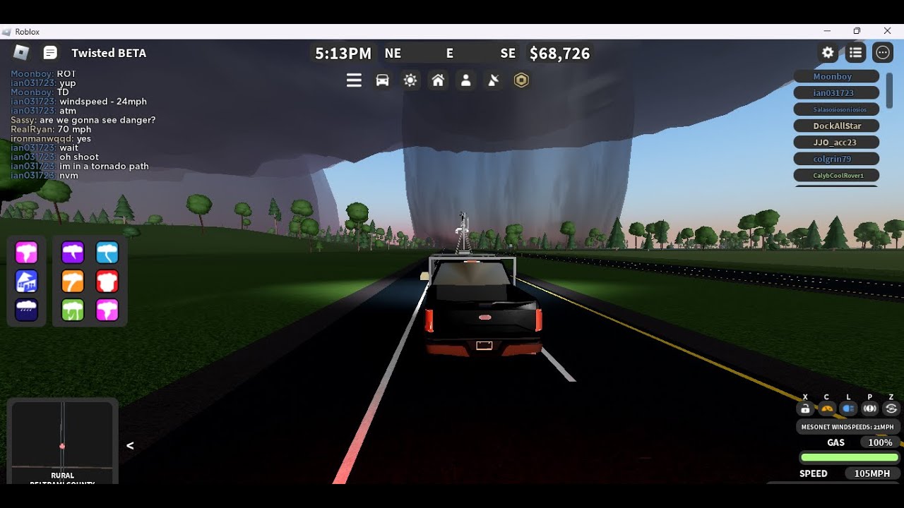 DAY 1 OF 3 enhanced risk tornado Twisted roblox - YouTube