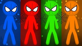 SPIDERMAN Stickman MINIGAMES 1 2 3 4 Player- Stickman Party Gameplay Walkthrough funny Android screenshot 5