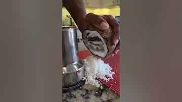 Fastest  way to grate a Coconut😆 #shorts