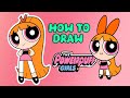 رسم فتاة القوة شابة خطوة بخطوة للأطفال Cute Powerful Girl Drawing For Kids 
